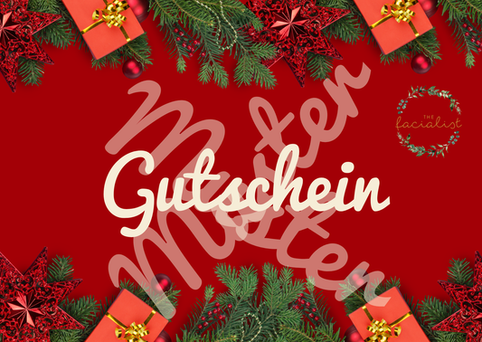 Gutschein - the facialist Design Weihnachten